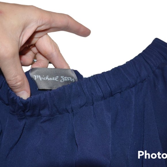 Michael Stars Open Shoulders Flare Mini Dress 3/4 Sleeves with Slits on Ties S - Picture 7 of 7